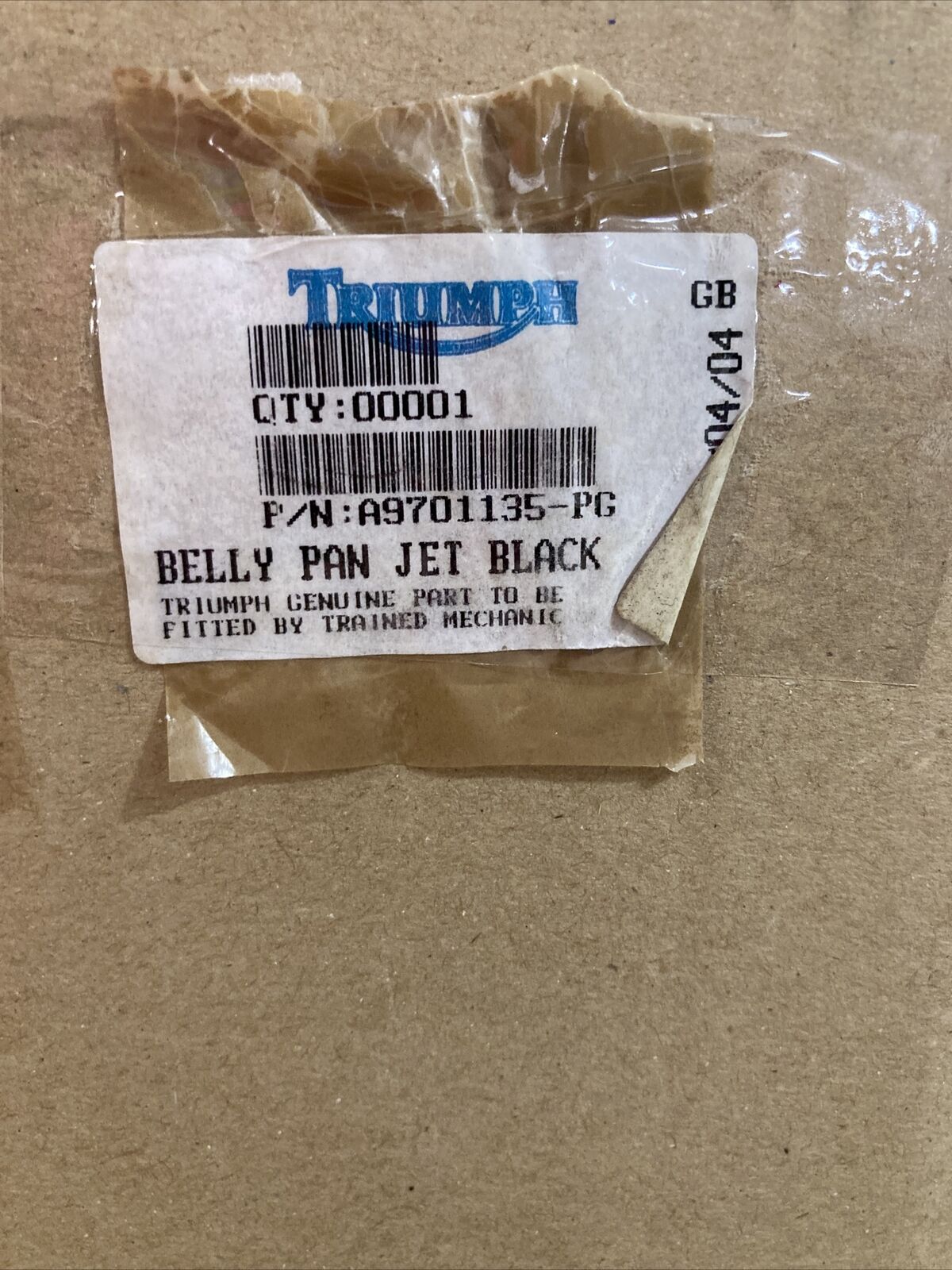 NEW GENUINE VICTORY/TRIUMPH BELLY PAN A9701135-PG