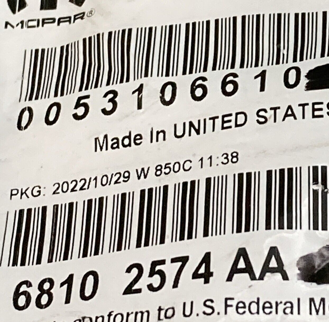 NEW GENUINE MOPAR 68102574AA Fuel Fill Door 2014-2018 Jeep Cherokee