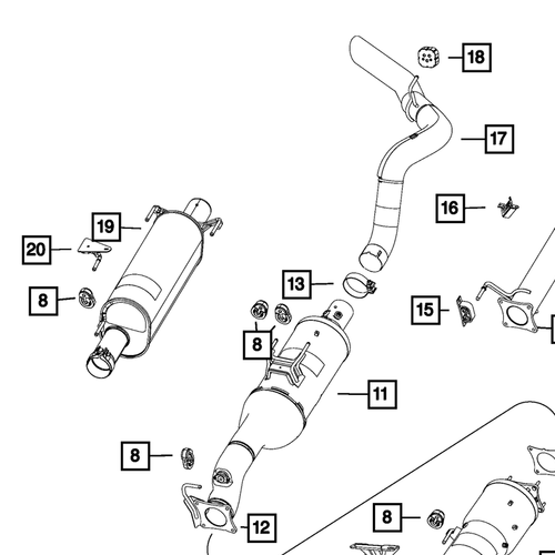 NEW GENUINE MOPAR 68292410AA Catalytic Converter FITS 2013-2016 Ram