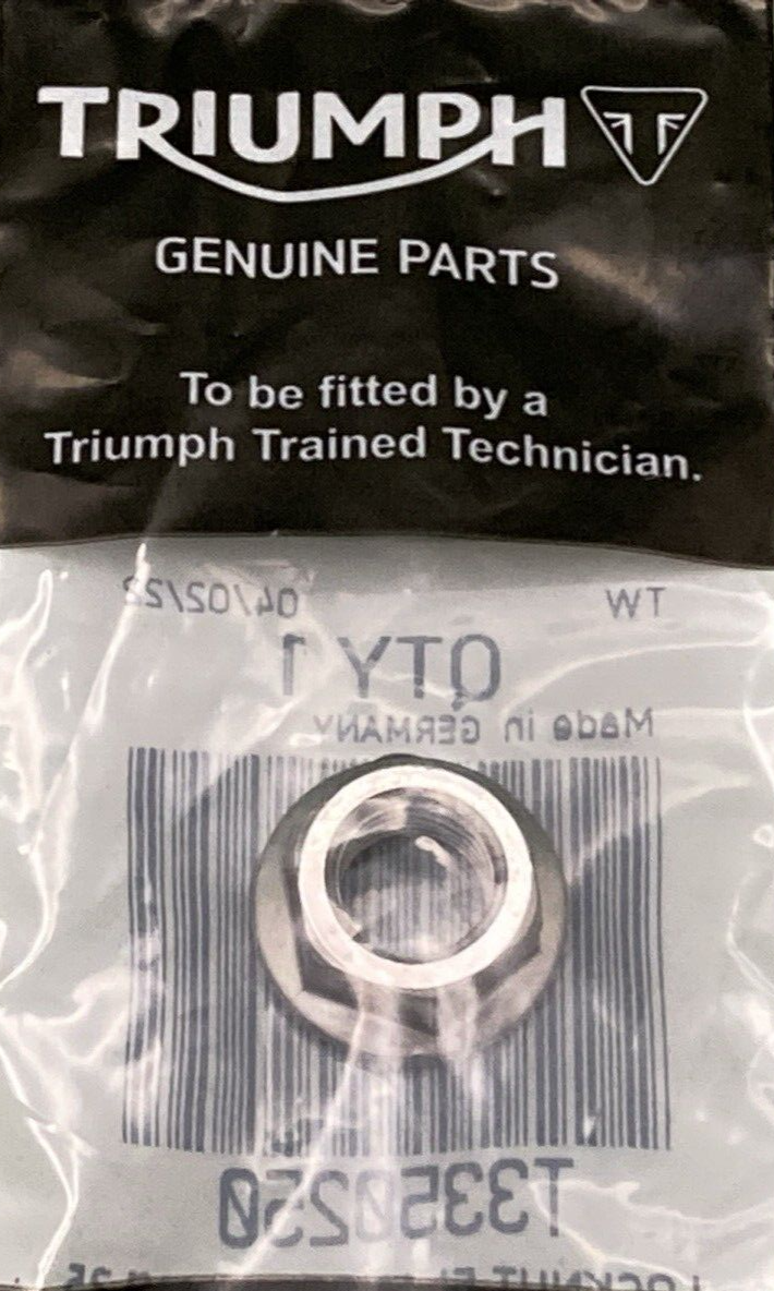 NEW GENUINE TRIUMPH T3350250 Locknut, Flanged, M10Z1.25