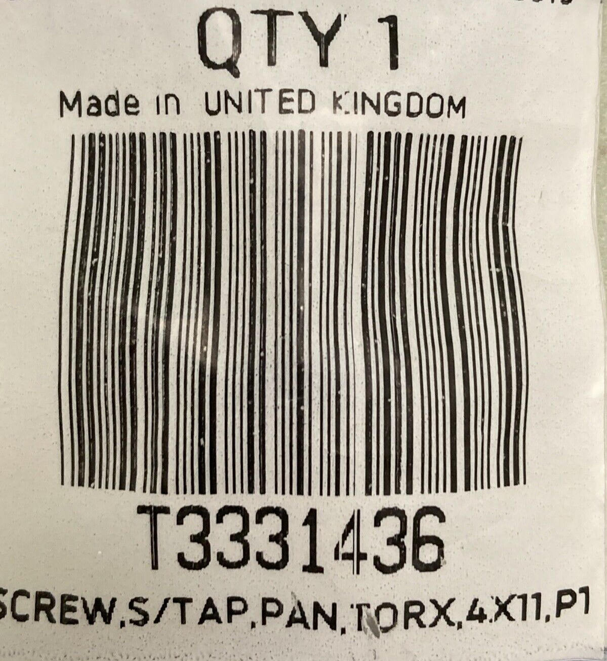 NEW GENUINE TRIUMPH T3331436 Screw, S/tap, Pan, Torx, 4 X 11, Pt