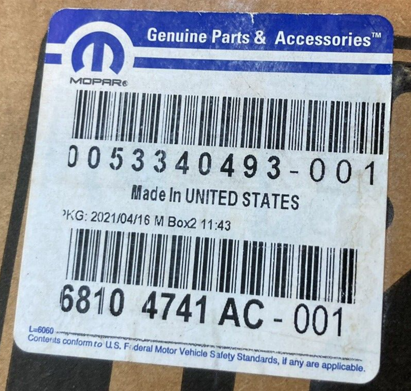 NEW GENUINE MOPAR 68104741AC Front Door Outer Panel Skin Left FITS CHRYLSER 200