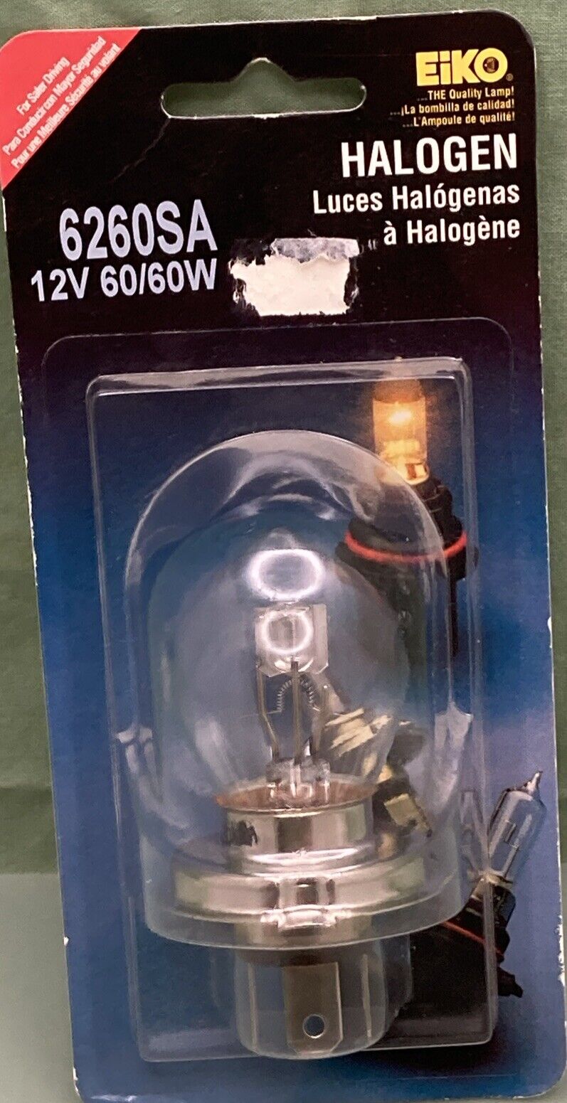 NEW GENUINE EIKO 6260SA 12V 60/60W HALOGEN REPLACEMENT BULB