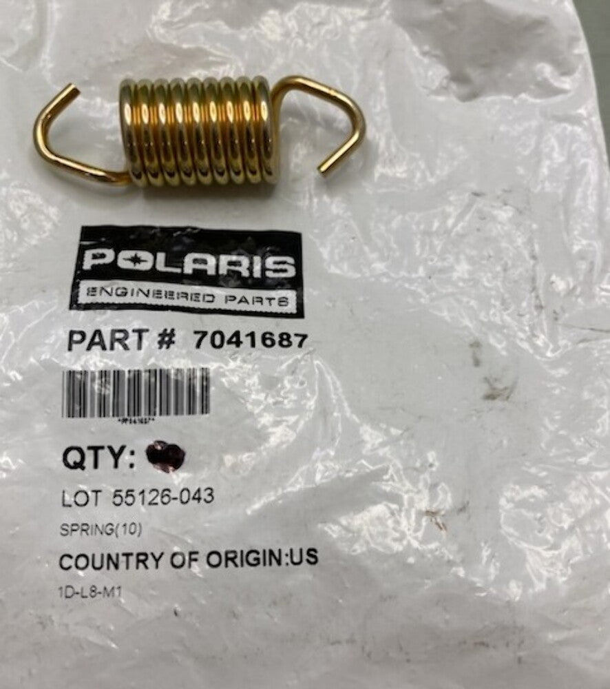 Qty 5 Polaris 7041687 Spring, Exhaust New Genuine
