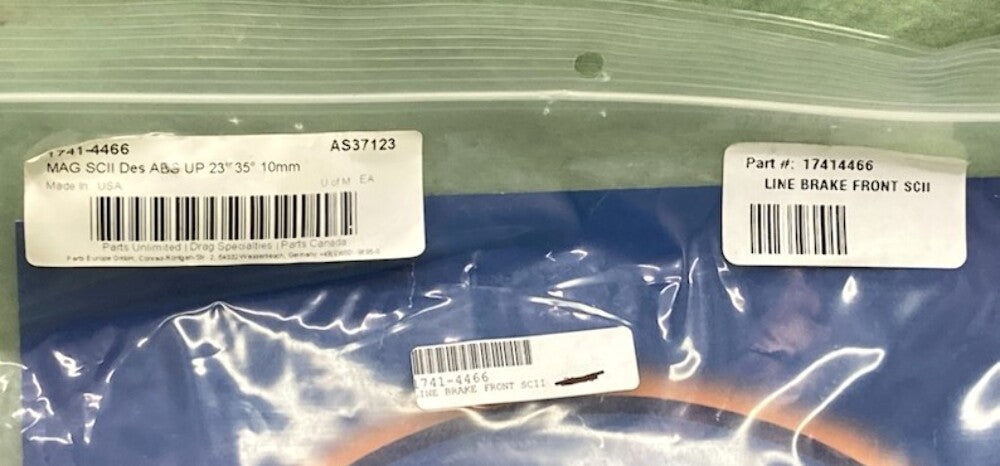 Magnum 1741-4466 ABS Upper Brake Line 23" New Genuine