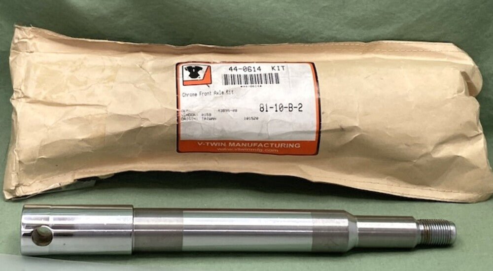 V-Twin 44-0614 Chrome Front Axle Kit New Genuine