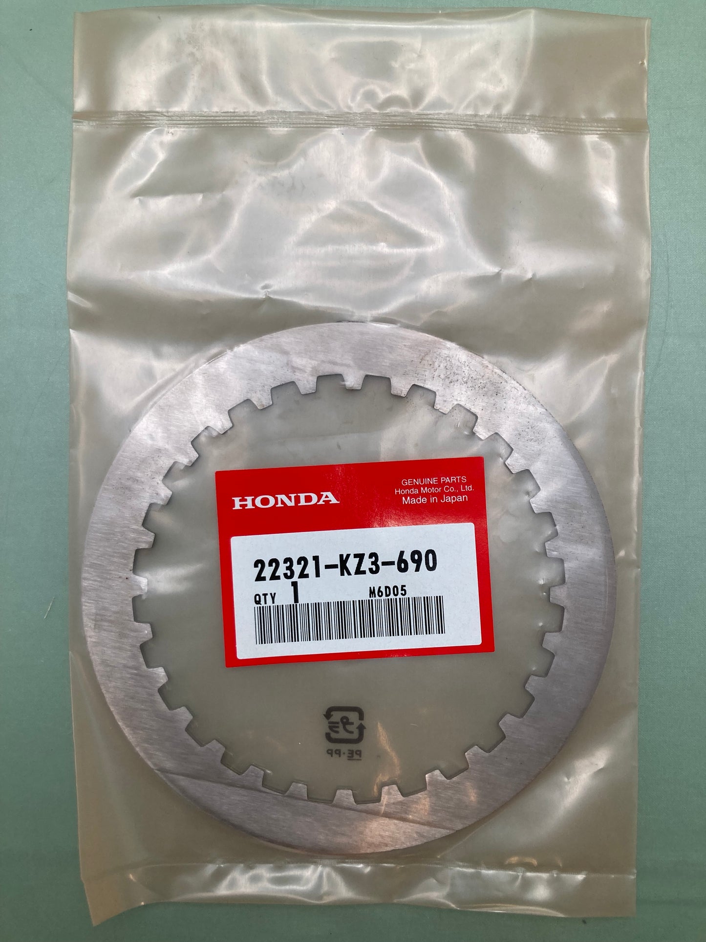 New Genuine Honda 22321-KZ3-690 Plate, B, Clutch