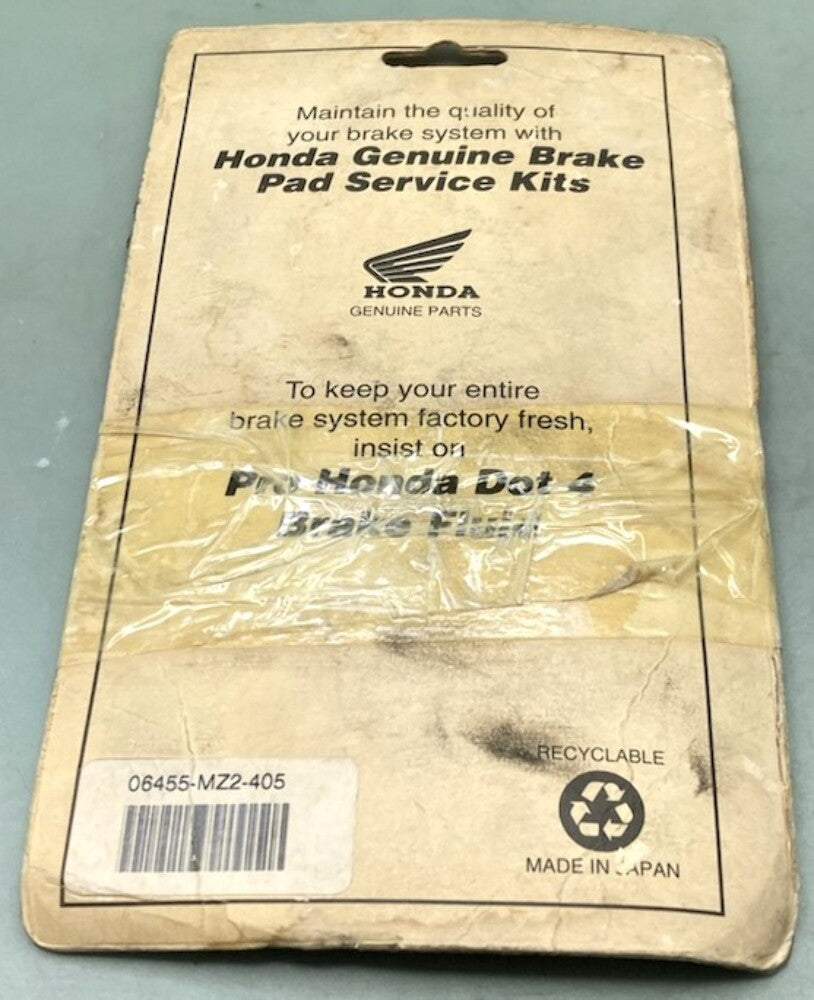 Honda 06455-MZ2-405 Pad, Set, Fr. 06455-MZ2-425, 06455-MZ2-415 New Genuine