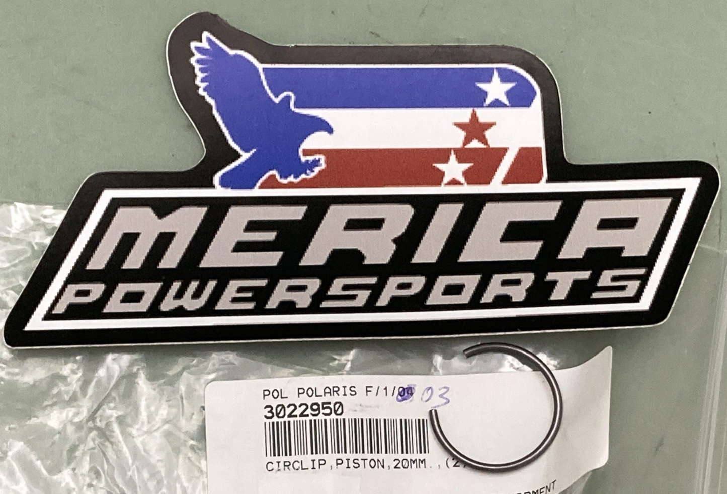 QTY 5 NEW GENUINE POLARIS 3022950 Piston Circlips