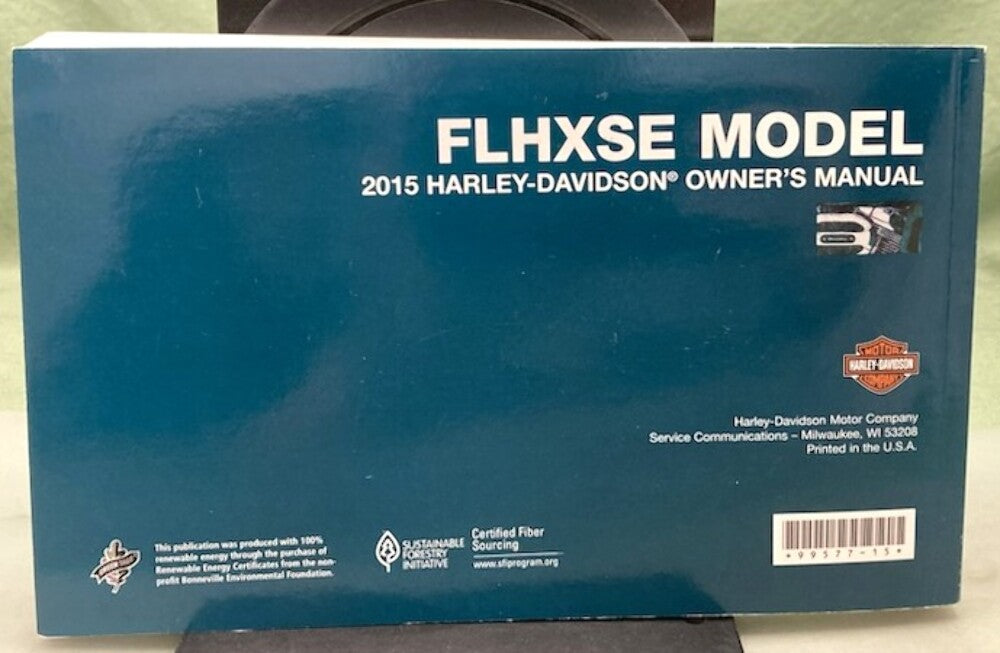 Harley Davidson 99577-15 FLHXSE Model Owner's Manual 2015 Genuine