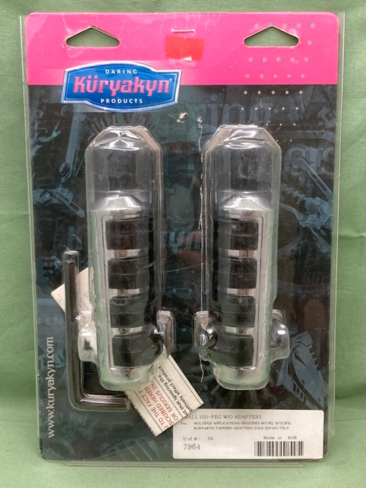 New Genuine Kuryakyn 7964 Small ISO-Peg Set W/O Adapters