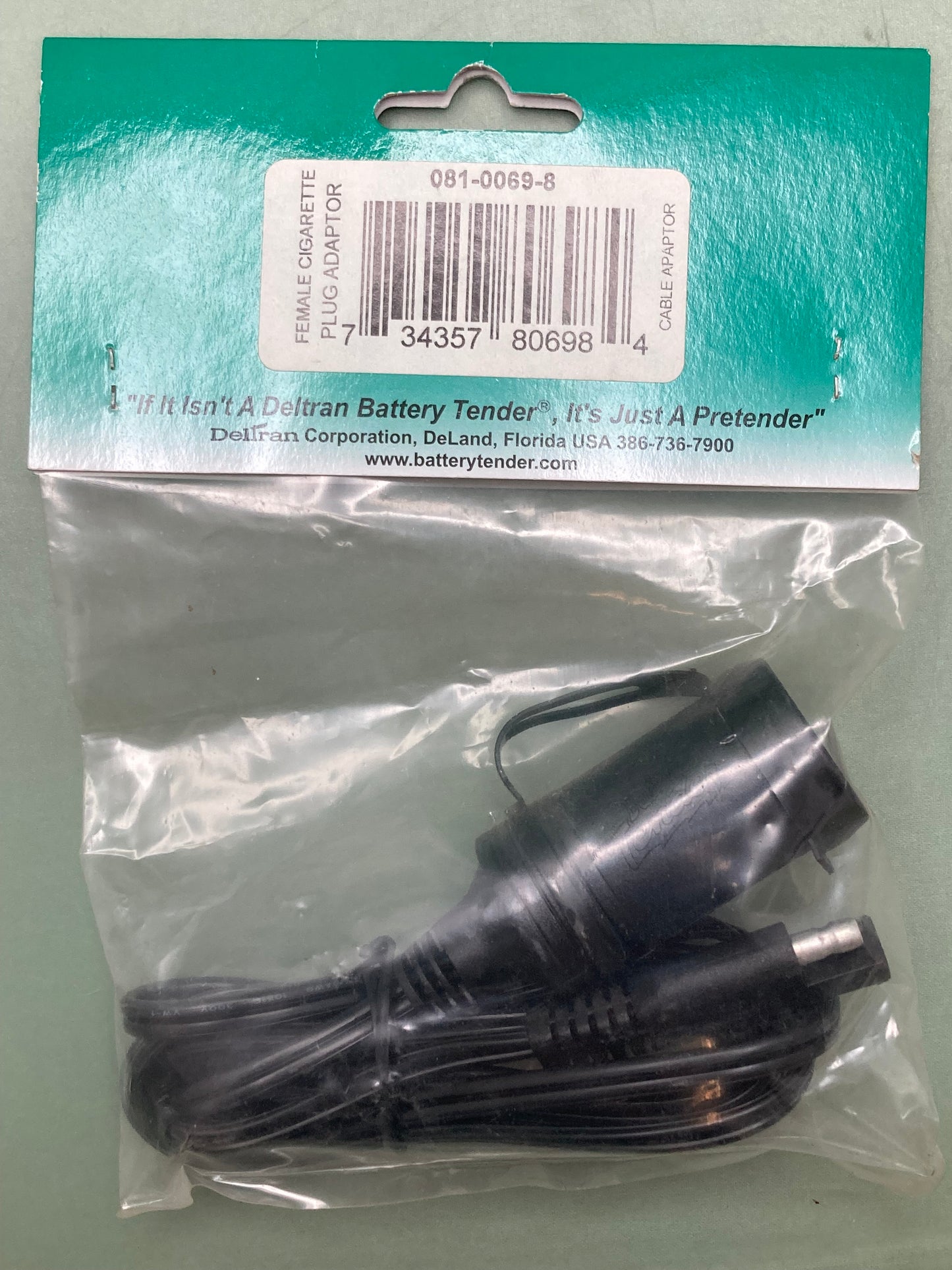 New Genuine Deltran 081-0069-8 Battery Tender Female Cigarette Plug Adaptor