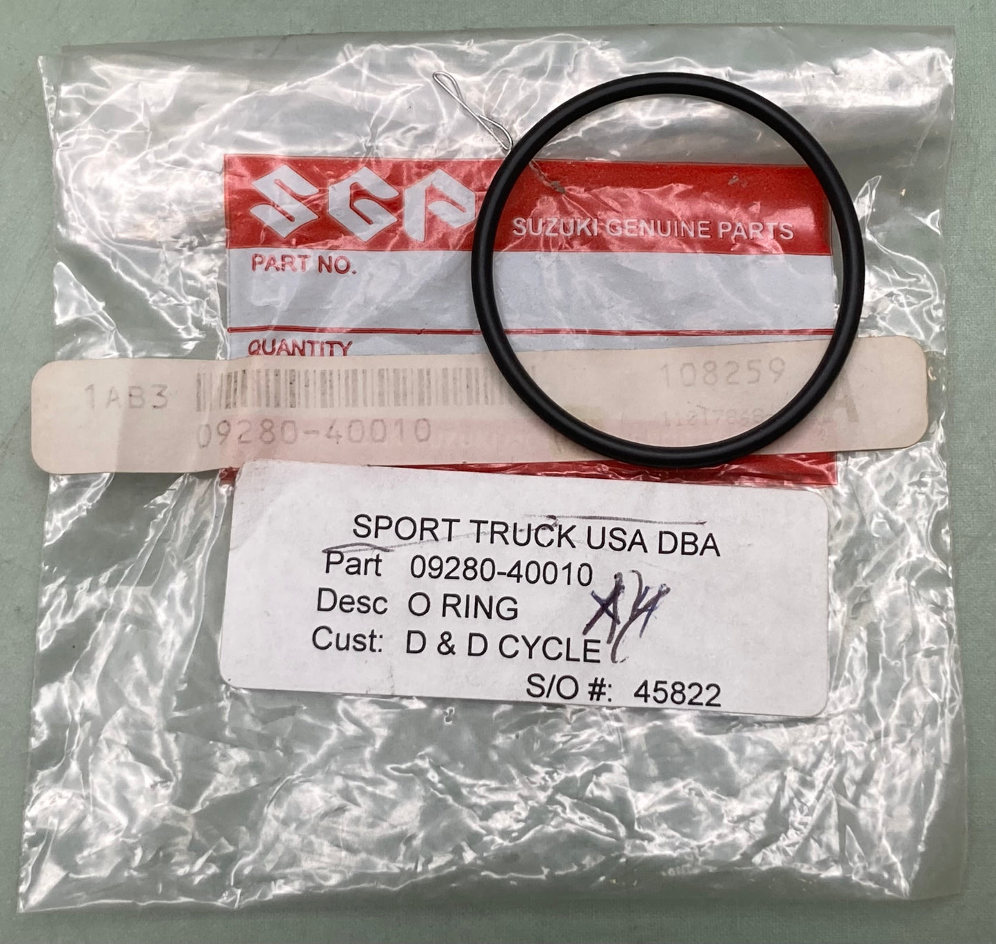 New Genuine Suzuki 09280-40010 O-Ring