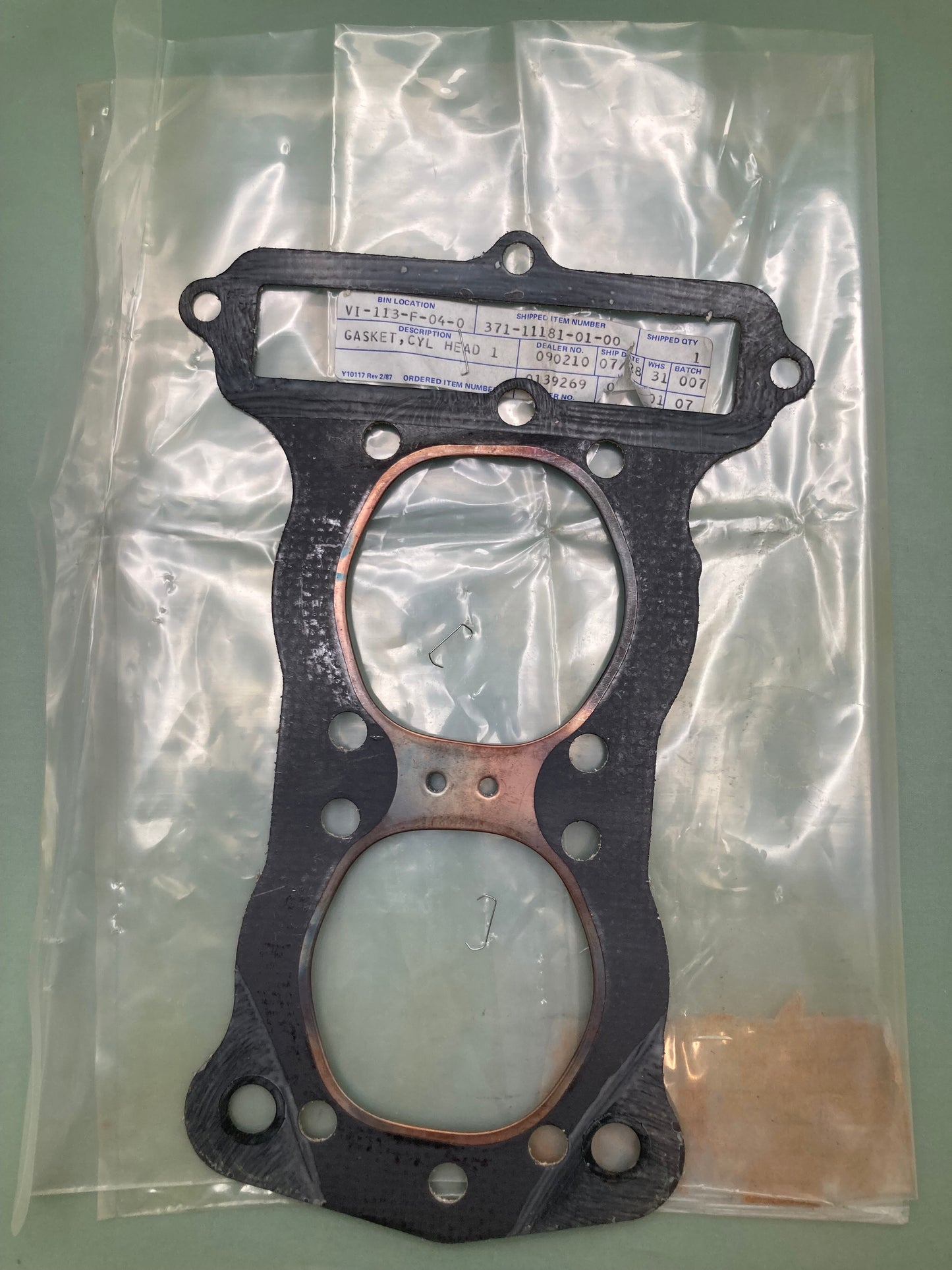 New Replaces Yamaha 371-11181-01 Cylinder Head 1 Gasket, 371-11181-01-00