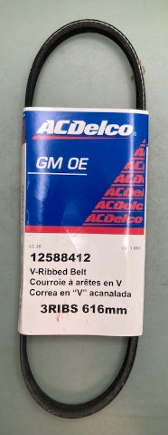 General Motors 12588412 V-Ribbed Serpentine Belt New Genuine