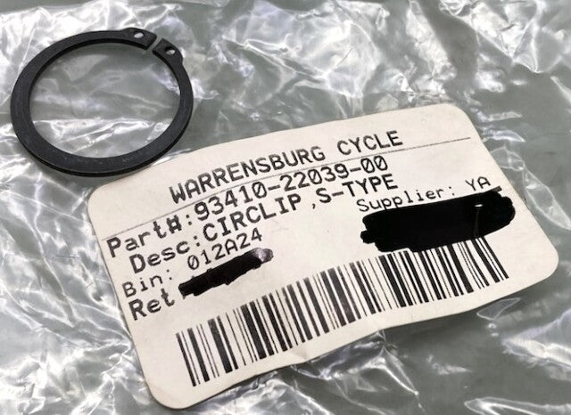 Qty 5 Yamaha 93410-22039-00 Circlip, S-Type New Replaces