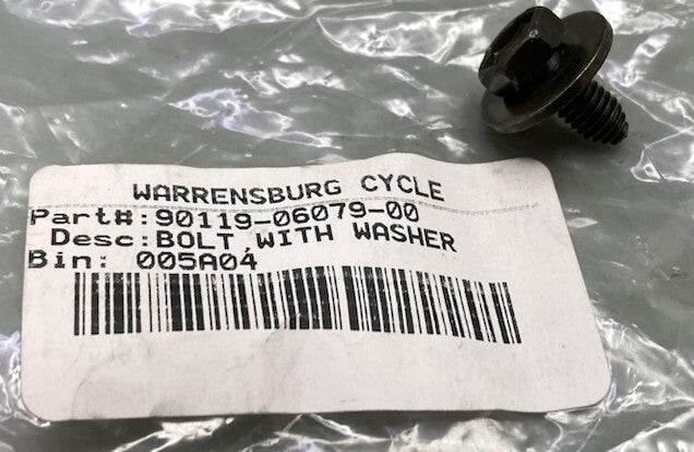 Qty 4 Yamaha 90119-06079-00 Bolt, With, Washer 90119-06205-00 New Replaces