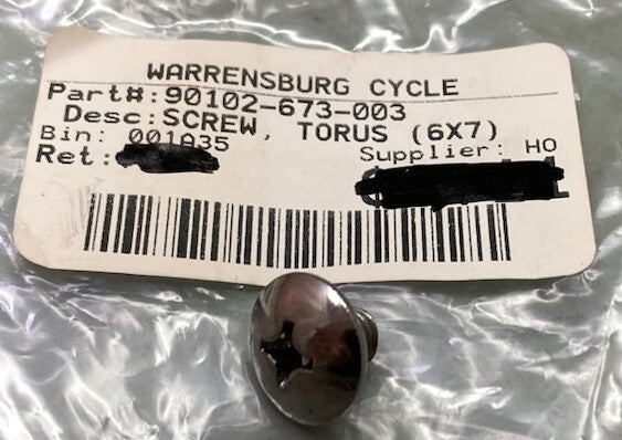 Yamaha 90102-673-003 Screw Torus New Replaces
