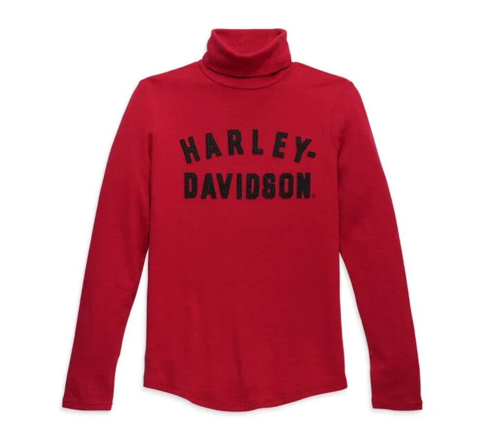 NEW GENUINE HARLEY DAVIDSON 96467-23VW XSMALL WOMEN'S TURTLENECK CK KNIT RED