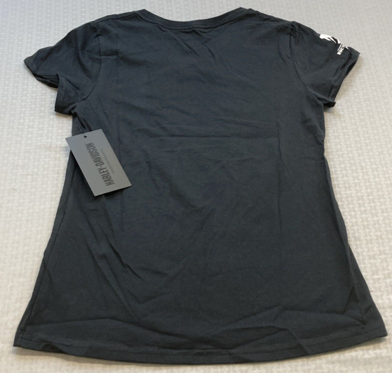 NEW GENUINE HARLEY DAVIDSON 96196-23VW WOMEN'S XSMALL TEE KNIT WWP BLACK