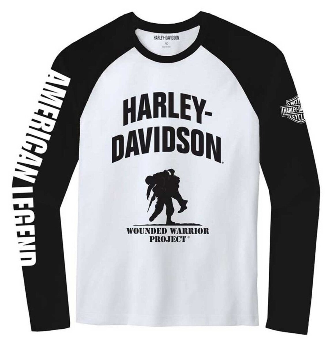 NEW GENUINE HARLEY DAVIDSON 96044-23VM MEN'S 4XL TEE KNIT WWP WHITE COLORBLOCK