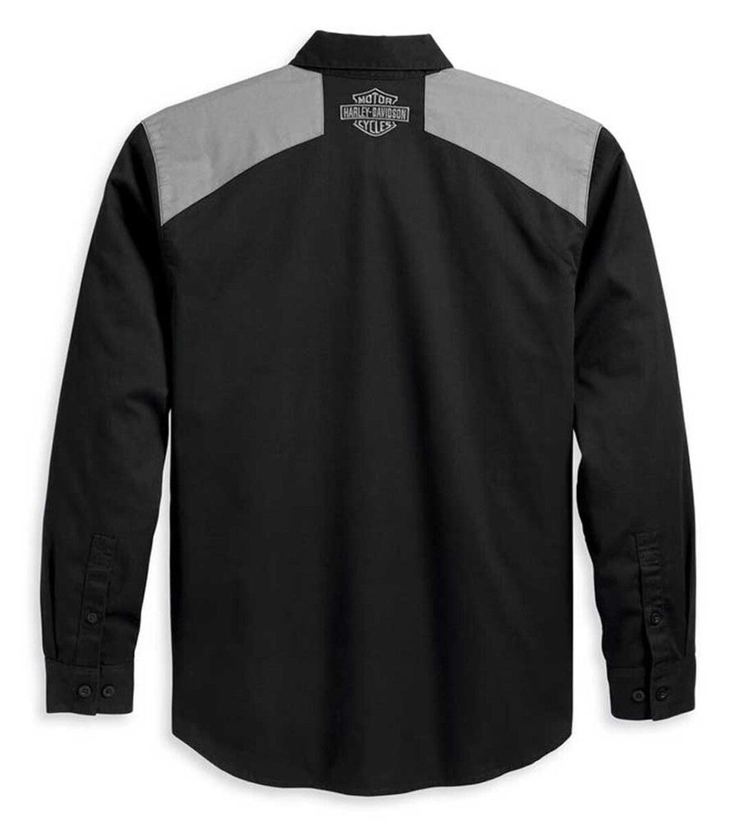 NEW GENUINE HARLEY DAVIDSON 96368-23VM MEN'S HD-MC L/S Shirt BLACK BEAUTY 2XL