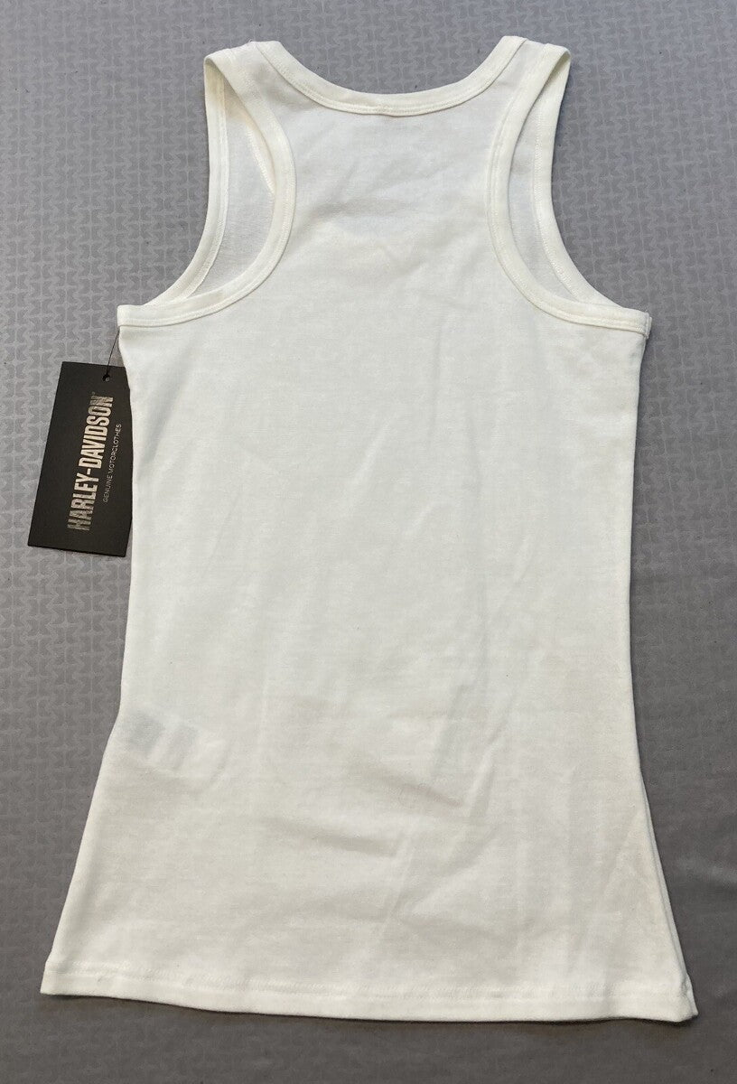 NEW HARLEY DAVIDSON 99106-22VW Women's Ultra Classic B&S Tank - Bright White 2XL