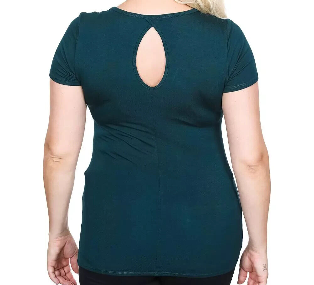 NEW GENUINE HARLEY DAVIDSON HT4707EME Women's XS VOODOO ROLLIN S/S TOP EMERALD