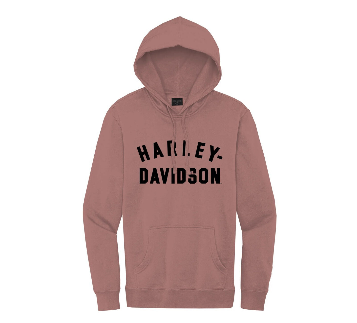 NEW HARLEY DAVIDSON 96410-23VW Womens Racer Font Pullover Knit Hoodie Ash Rose M