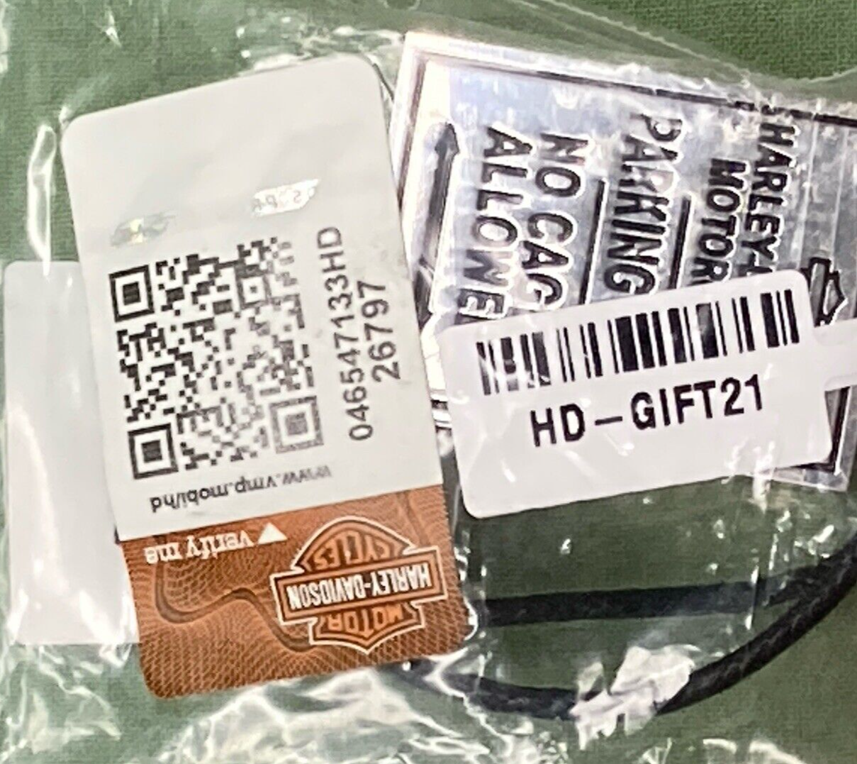 NEW HARLEY DAVIDSON HD-GIFT21 Motorcycle H-D Parking Only Sign Ride Bell Shiny