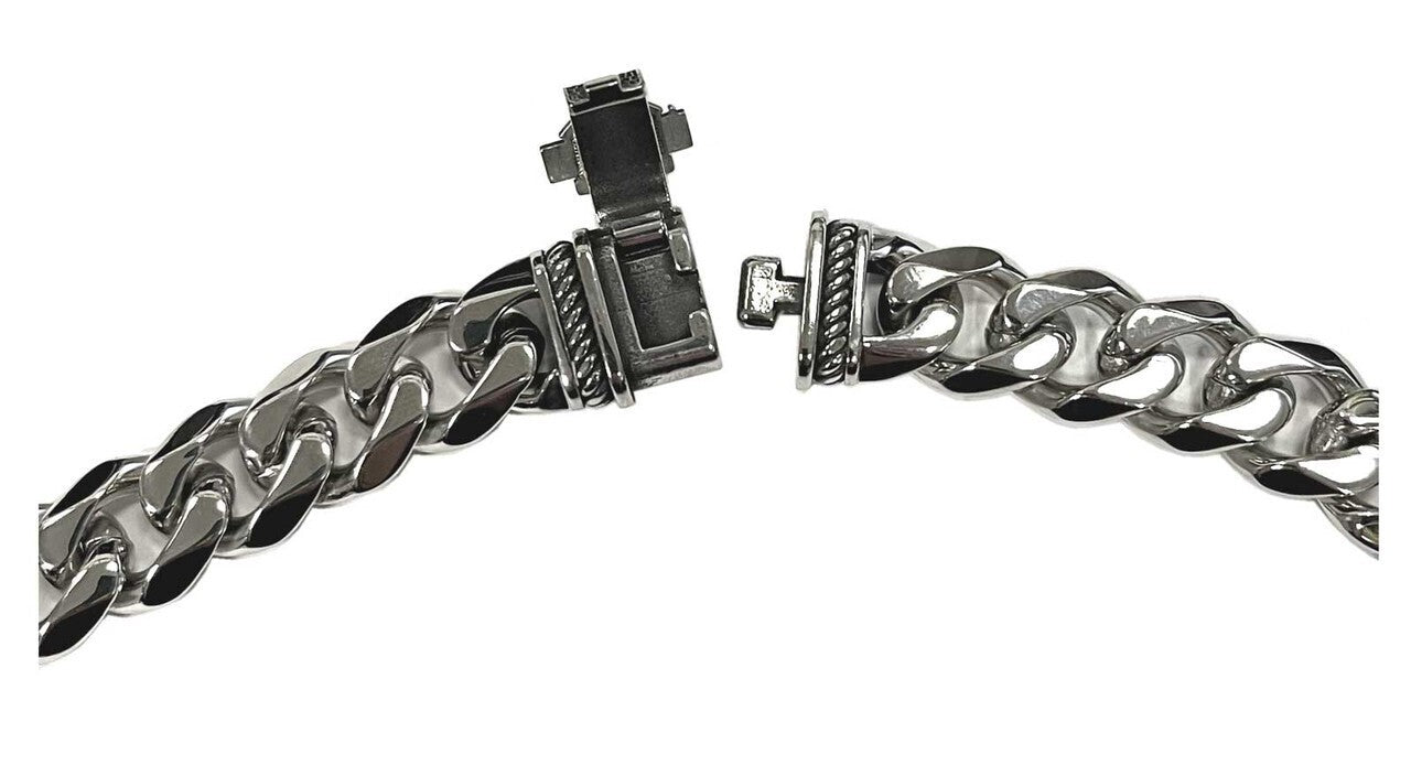 NEW GENUINE HARLEY DAVIDSON MOD HSN0073 MEN'S 24" CURB LINK B&S NECKLACE