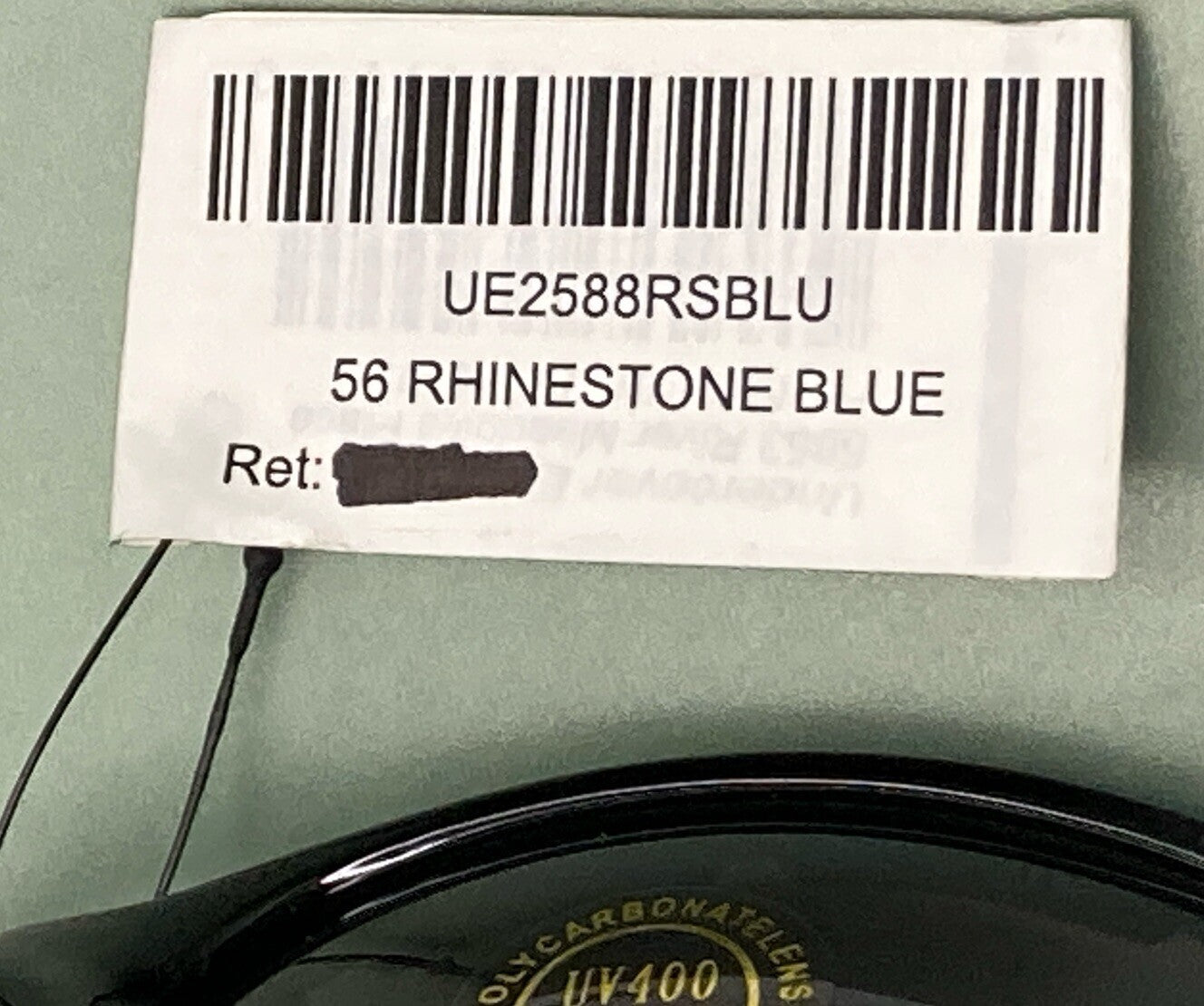 NEW UNDERCOVER EYEWEAR UE2588RSBLU WOMEN'S 56 RHINISTONE BLUE SUNGLASSES