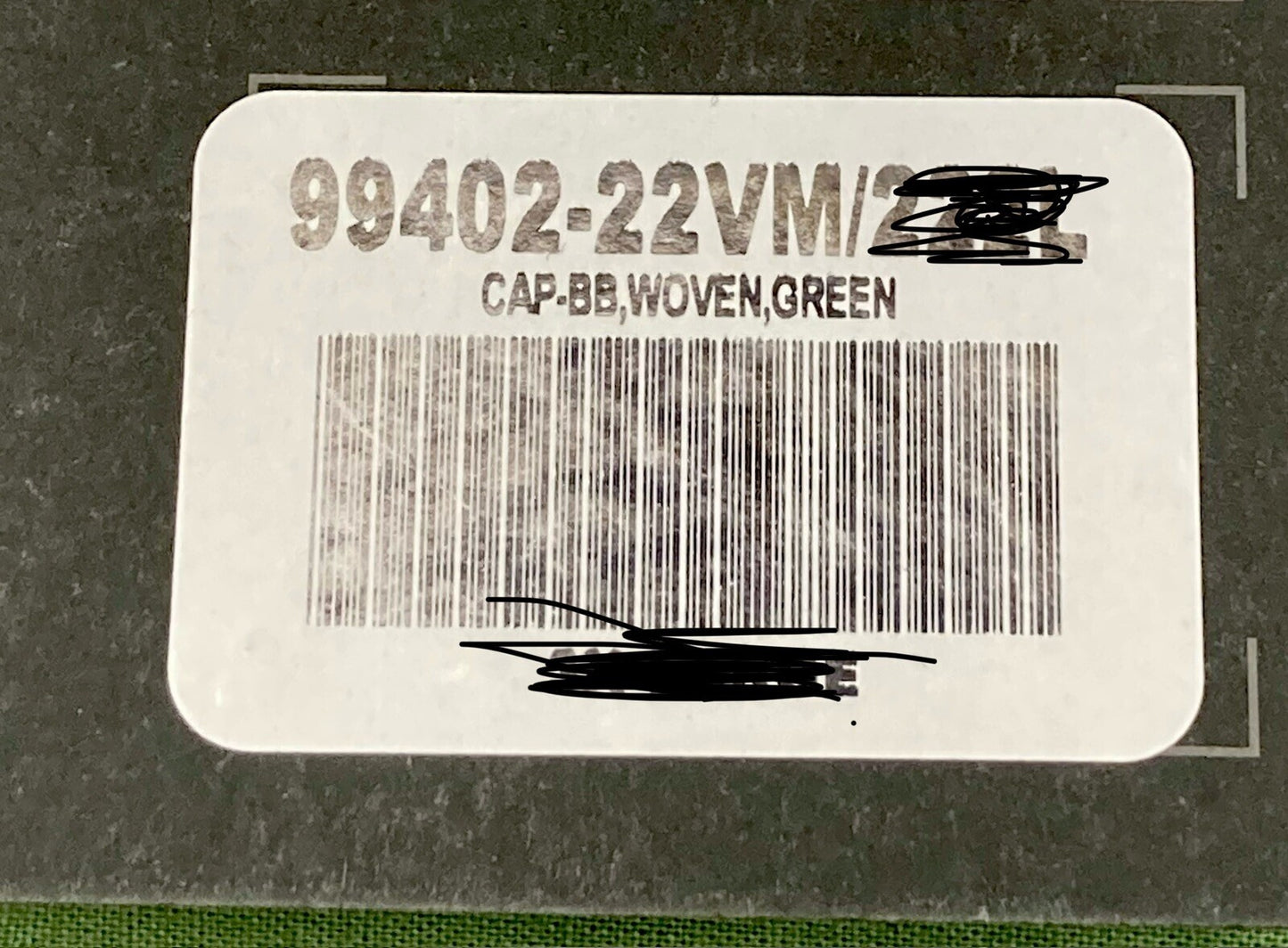 NEW GENUINE HARLEY DAVIDSON 99402-22VM GREEN WOVEN BASEBALL CAP 7-1/2