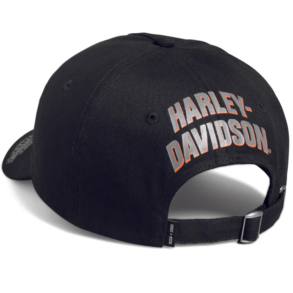 NEW GENUINE HARLEY DAVIDSON 97600-23VM MEN'S WWP ADJUSTABLE BLACK CAP