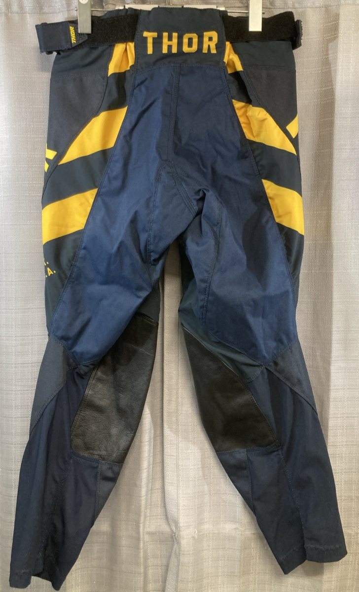 NEW GENUINE THOR 2901-9974 Pulse Vapor Pants Midnight/Lemon SZ 32