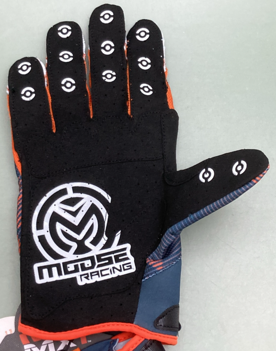 NEW GENUINE MOOSE RACING 3330-7069 MX1 Gloves GRAY/ORANGE 2XL