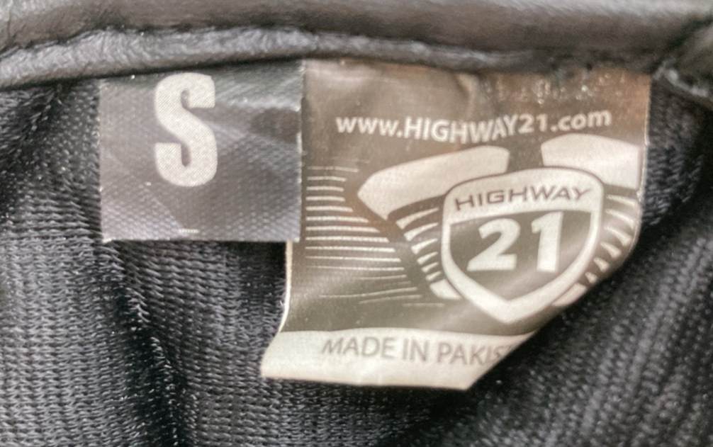 NEW GENUINE HIGHWAY 21 489-0001S GLOVES TURBINE BLACK MENS SMALL