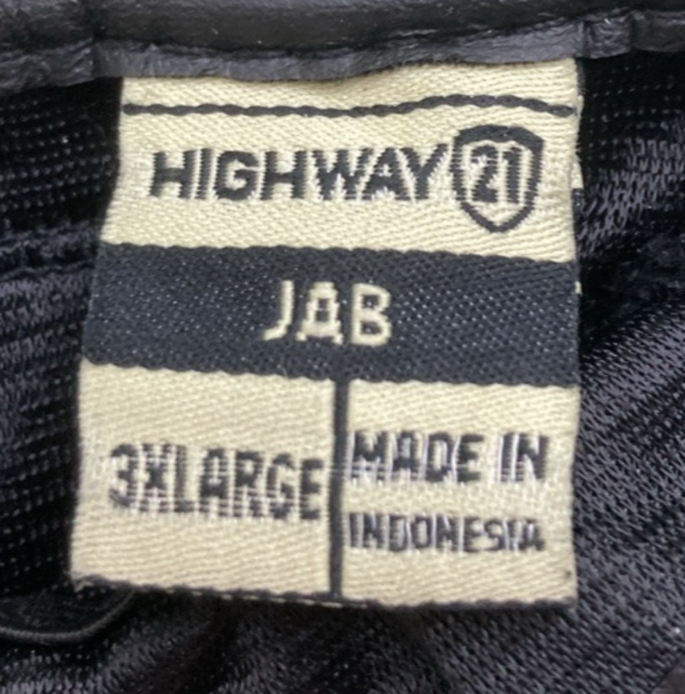 NEW GENUINE HIGHWAY 21 489-00173X GLOVES Jab Perforated BLACK MENS 3XL