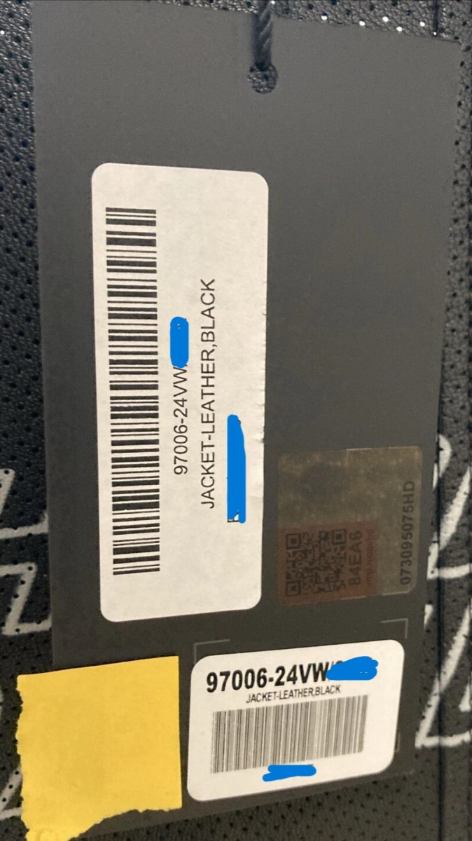 NEW GENUINE HARLEY DAVIDSON 97006-24VW WOMAN'S LG Factory Perforated Leathe
