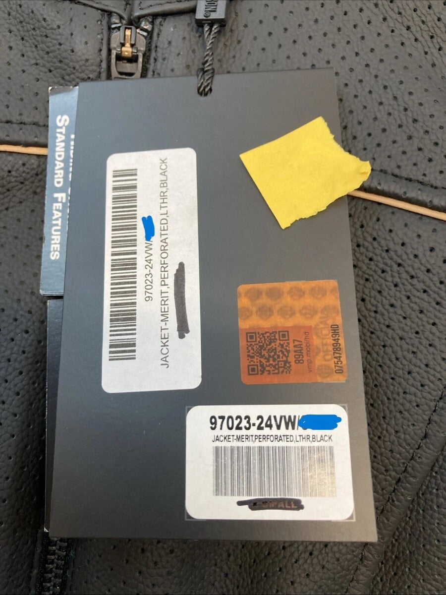 NEW GENUINE HARLEY DAVIDSON 97023-24VW WOMAN'S SM Perforated Leather Riding