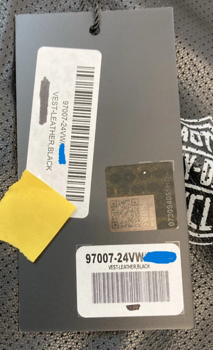 NEW GENUINE HARLEY DAVIDSON 97007-24VW WOMAN'S 3W Leather Vest Factory