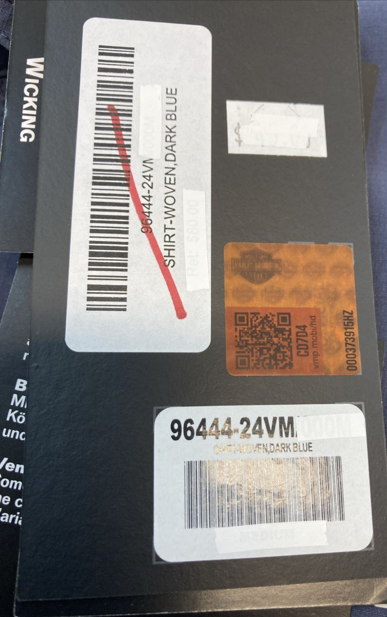 NEW GENUINE HARLEY DAVIDSON 96444-24VM MEN'S MD Men's Wicked Short Sleeve