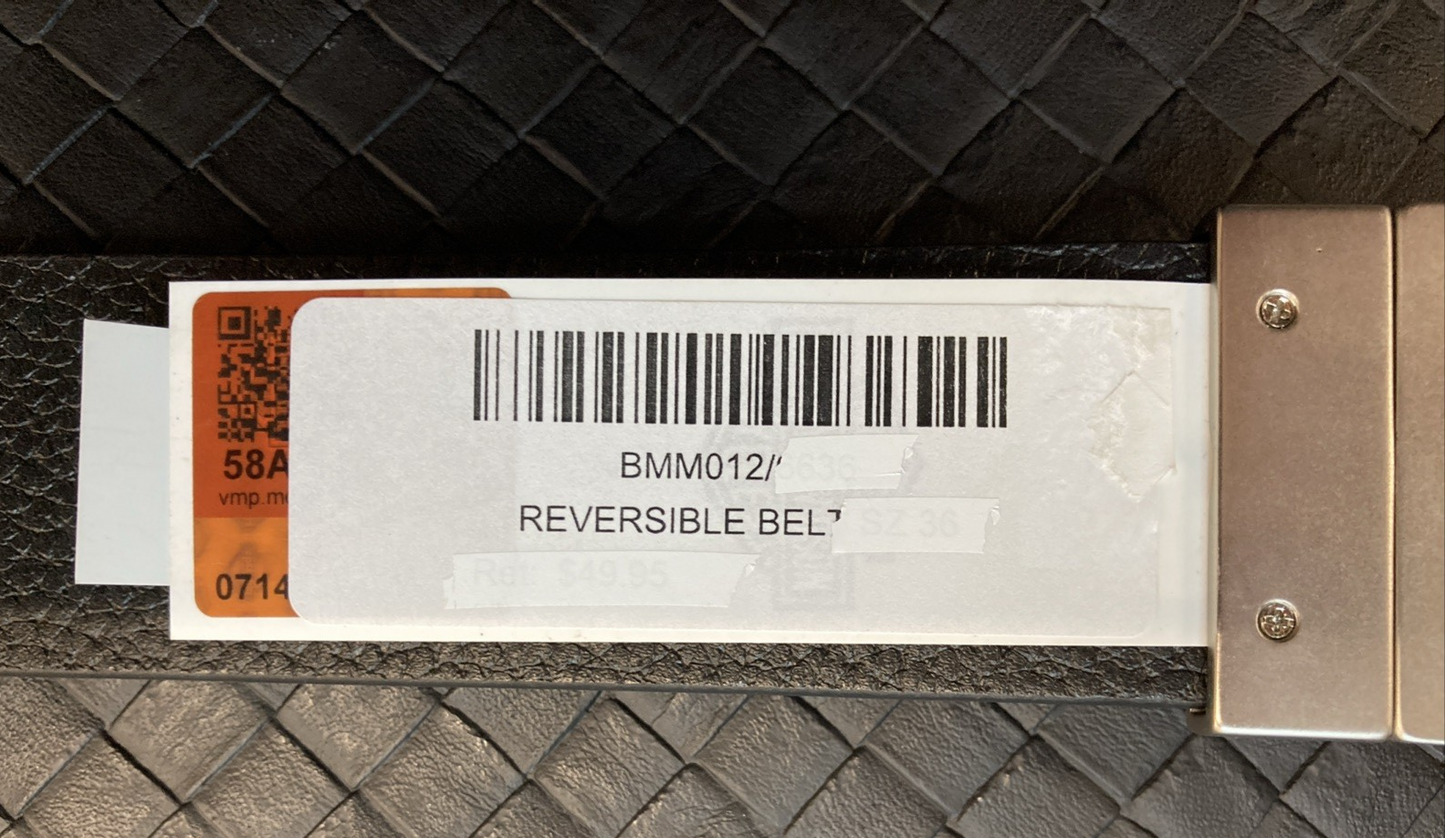 NEW GENUINE HARLEY DAVIDSON BMM012 MEN'S 36 Mod Reversible Genuine Leather Belt