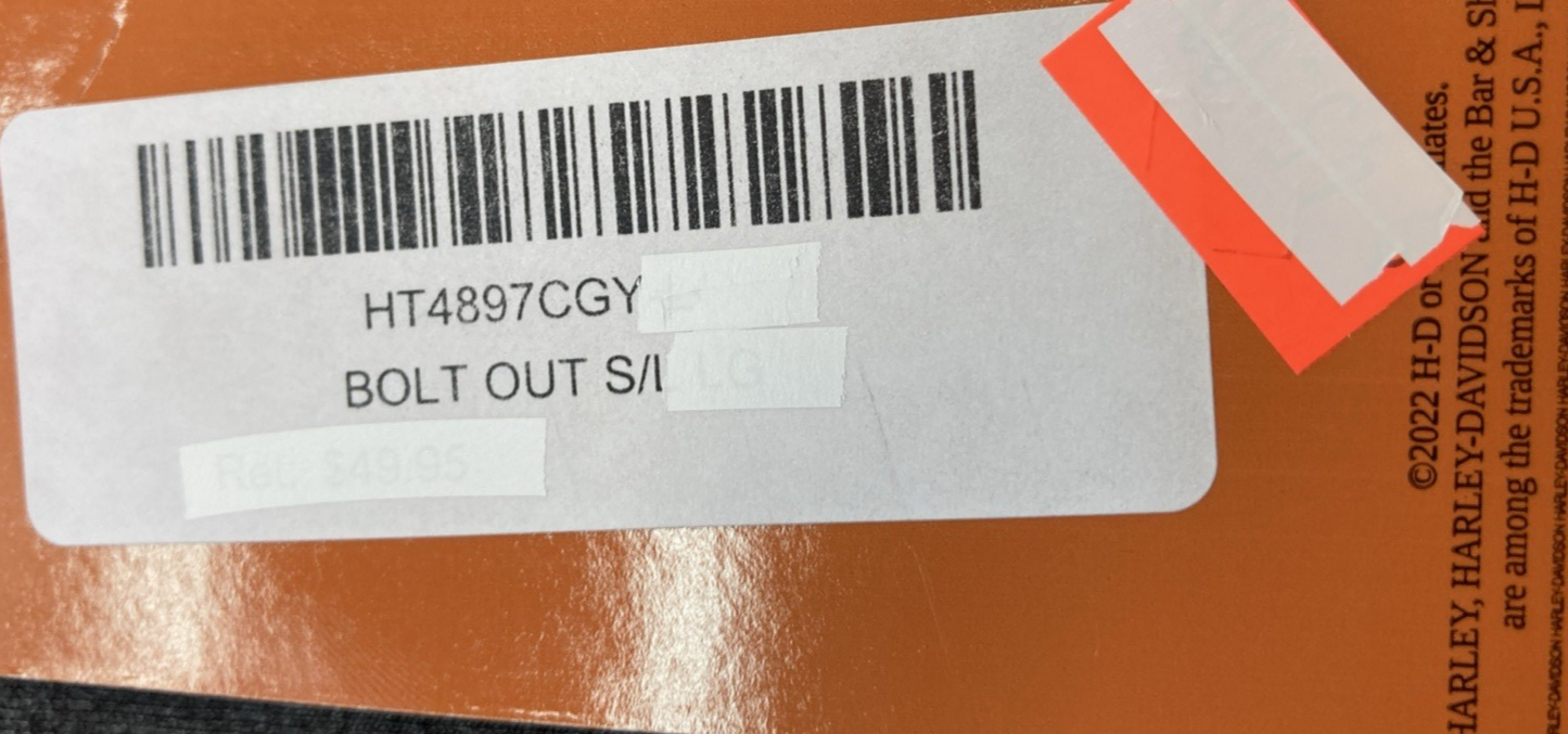 NEW GENUINE HARLEY-DAVIDSON HT4897CGY WOMEN'S S Tank Top Bolt Out