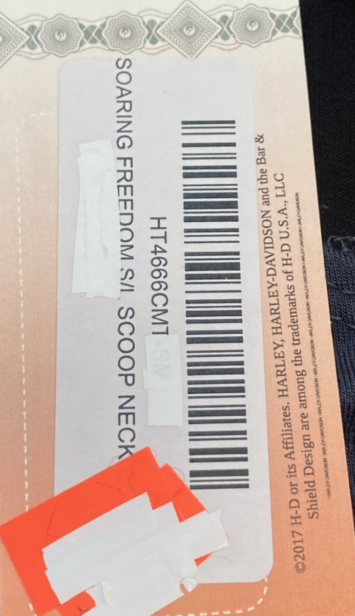 NEW GENUINE HARLEY DAVIDSON HT4666CMT Women's SM SOARING FREEDOM SCOOP NECK