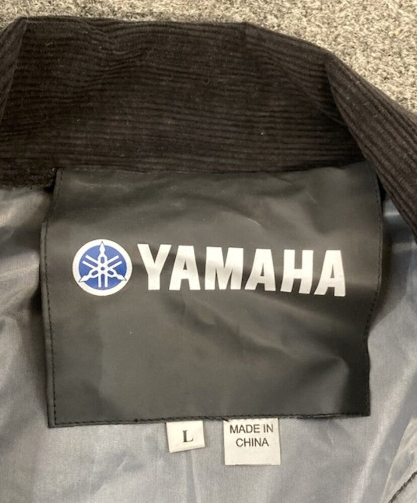 Yamaha Size L Windbreaker Rain Coat Full Zip Black New Genuine