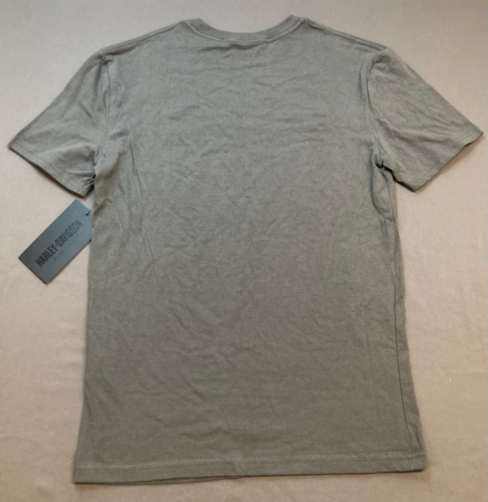 Harley Davidson 96591-23VM Unisex Sm Flat Trekker Short Sleeve Tee New Genuine