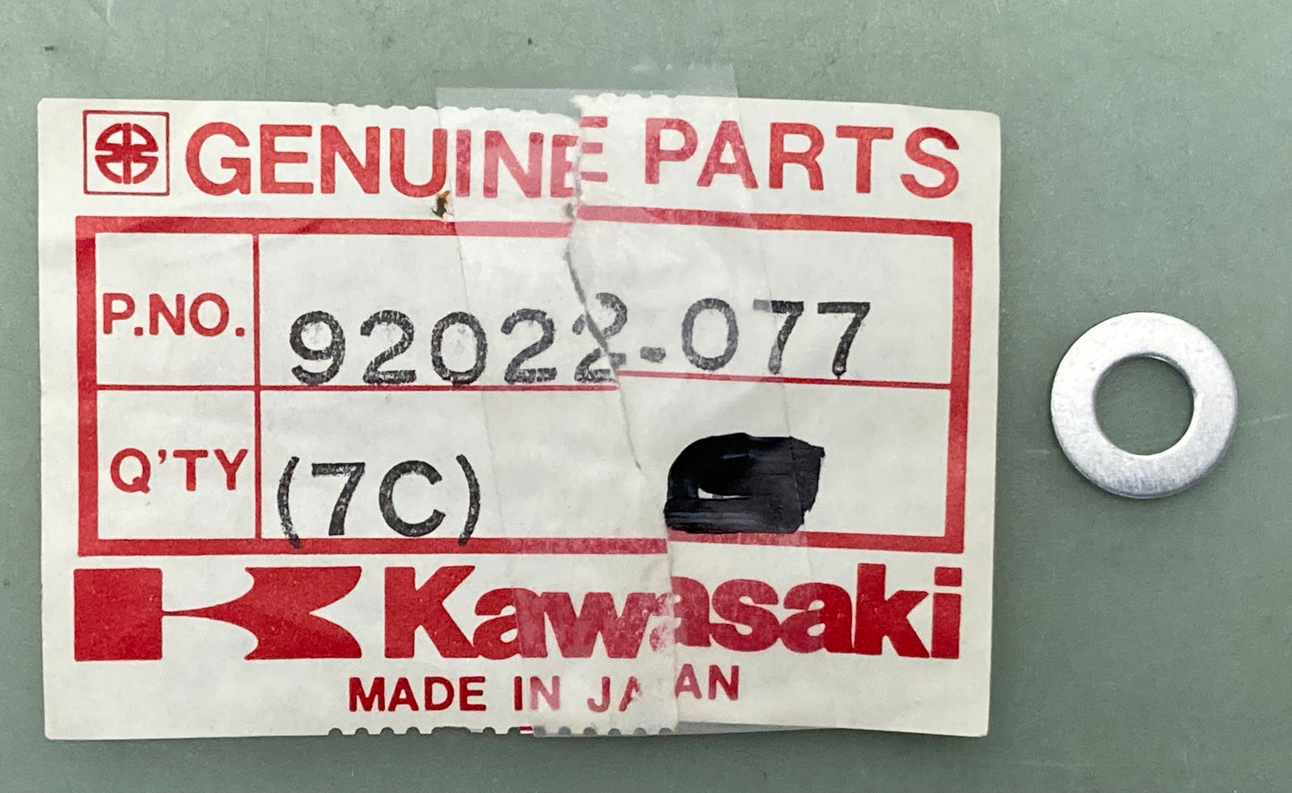 New Genuine Kawasaki 92022-077 Washer, 6.1X12x1