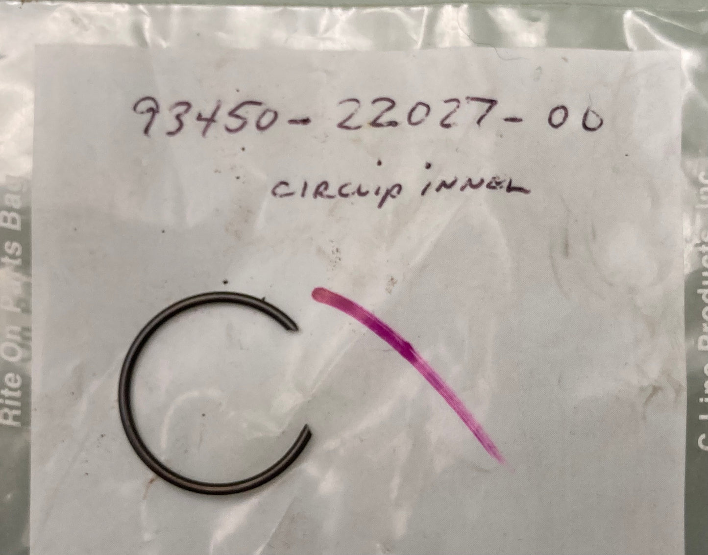 New Replaces Yamaha 93450-22027-00 Circlip, Inner