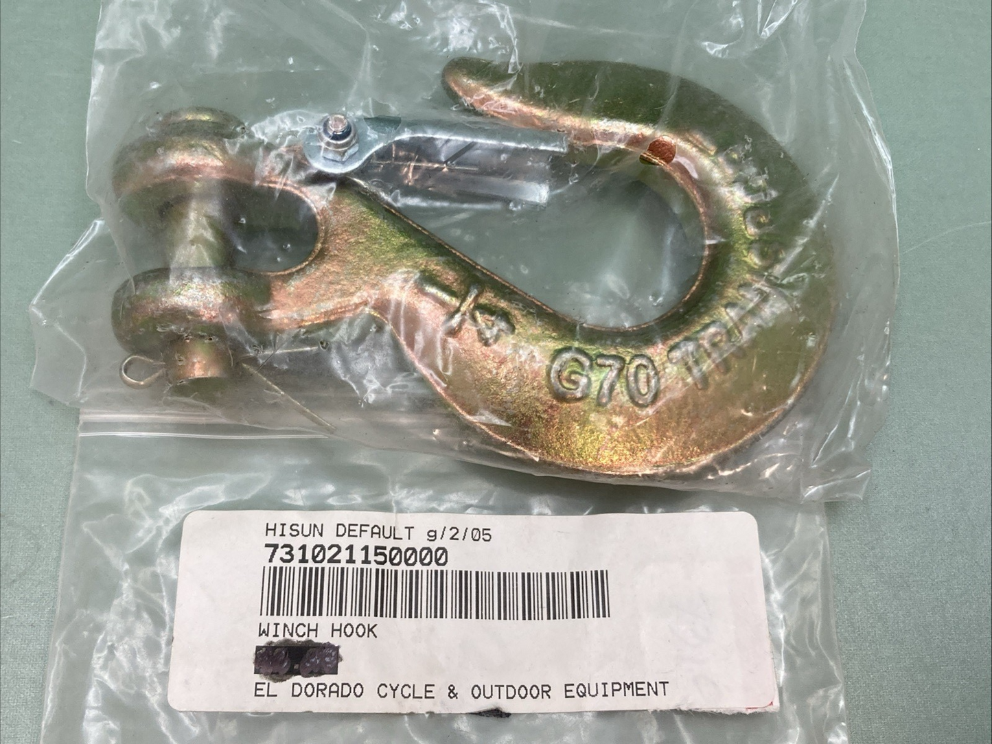 NEW REPLACES HISUN 73102-115-0000 WINCH HOOK